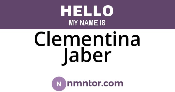 Clementina Jaber