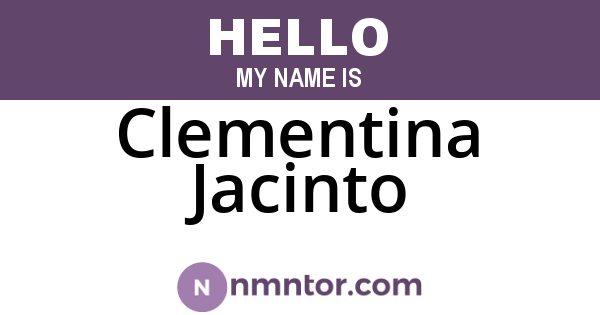 Clementina Jacinto