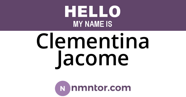 Clementina Jacome