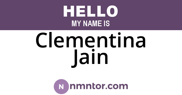 Clementina Jain
