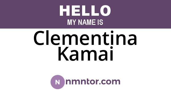 Clementina Kamai