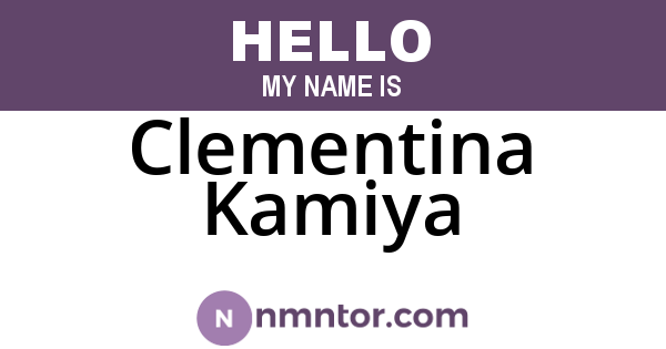 Clementina Kamiya