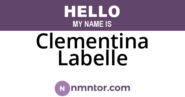 Clementina Labelle