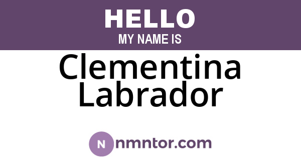 Clementina Labrador