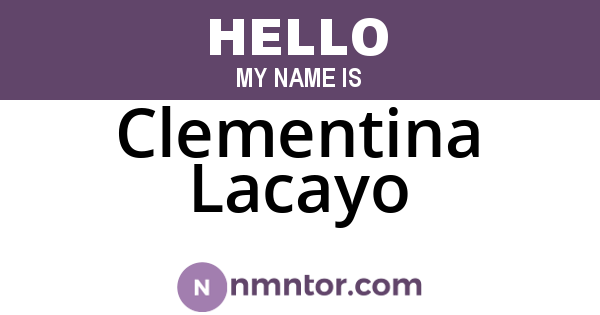 Clementina Lacayo