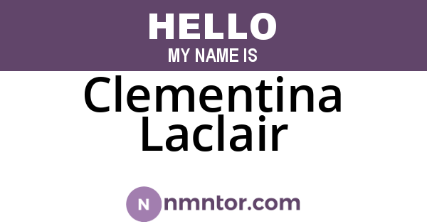 Clementina Laclair