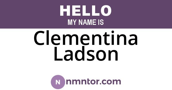 Clementina Ladson