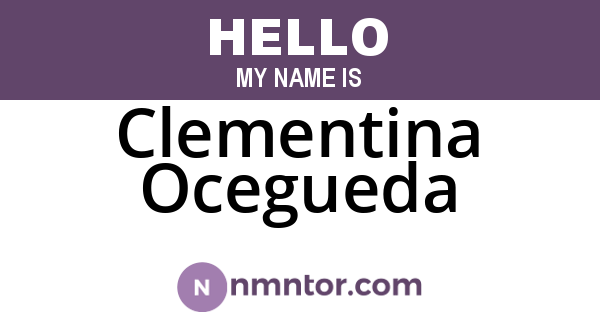 Clementina Ocegueda