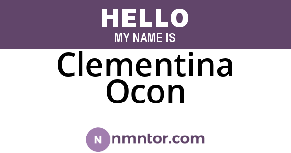 Clementina Ocon
