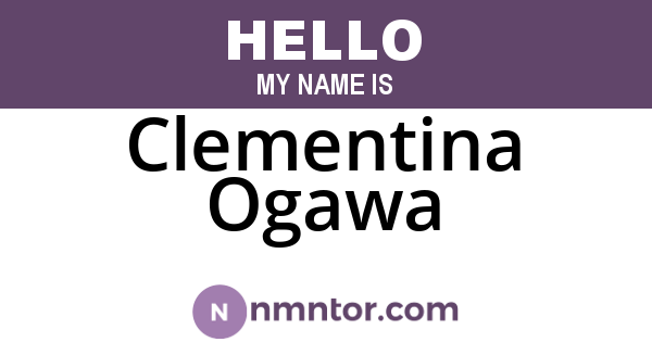 Clementina Ogawa