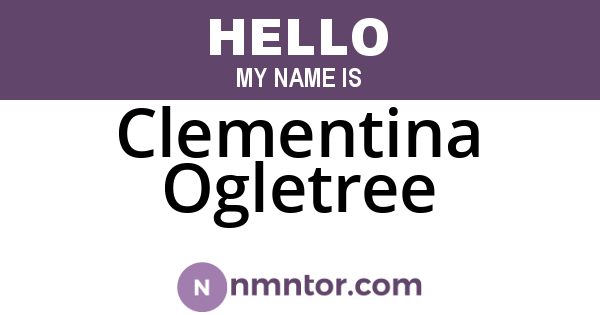 Clementina Ogletree