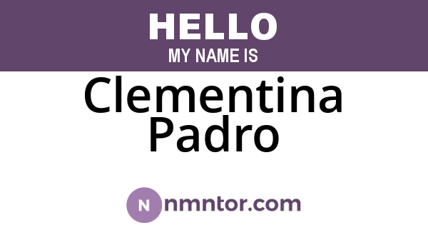 Clementina Padro