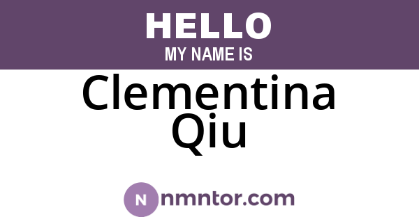 Clementina Qiu