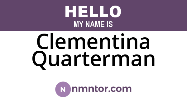Clementina Quarterman