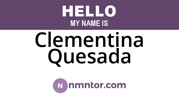 Clementina Quesada