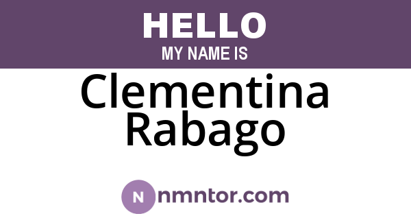 Clementina Rabago