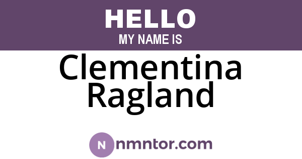 Clementina Ragland