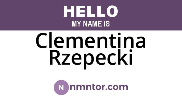 Clementina Rzepecki