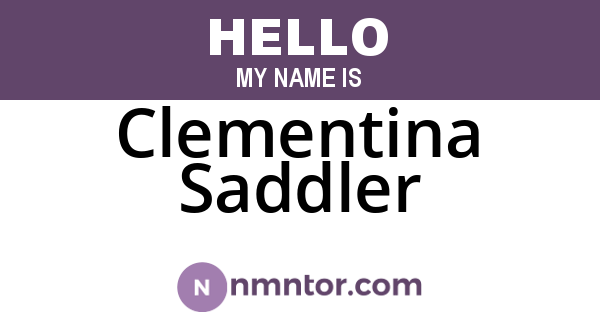 Clementina Saddler