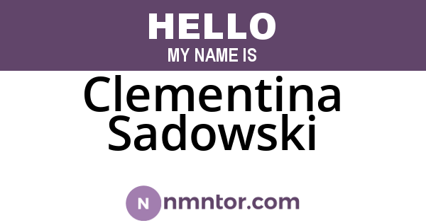 Clementina Sadowski