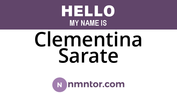 Clementina Sarate