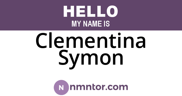 Clementina Symon
