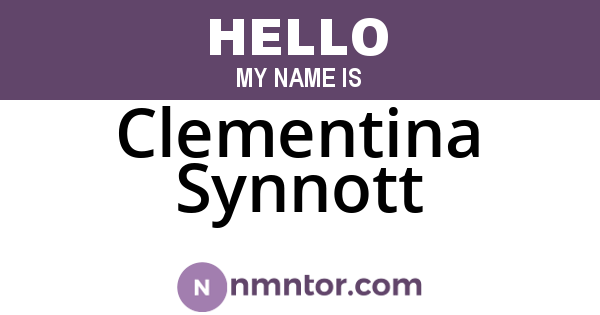 Clementina Synnott