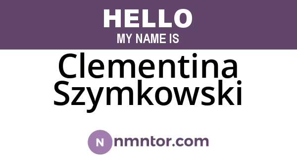 Clementina Szymkowski