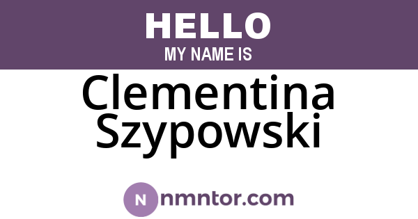 Clementina Szypowski
