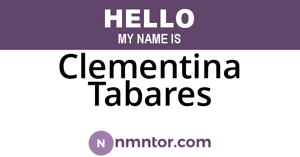 Clementina Tabares