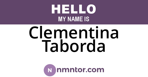 Clementina Taborda
