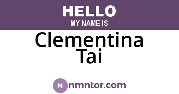 Clementina Tai