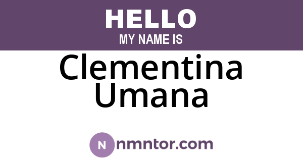 Clementina Umana