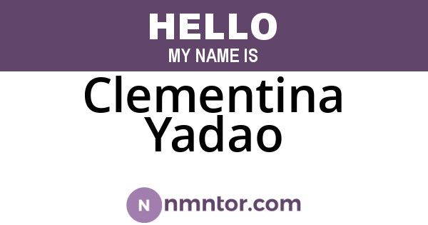 Clementina Yadao