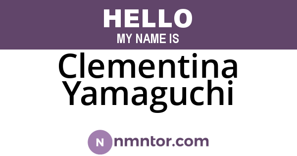 Clementina Yamaguchi