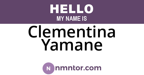 Clementina Yamane