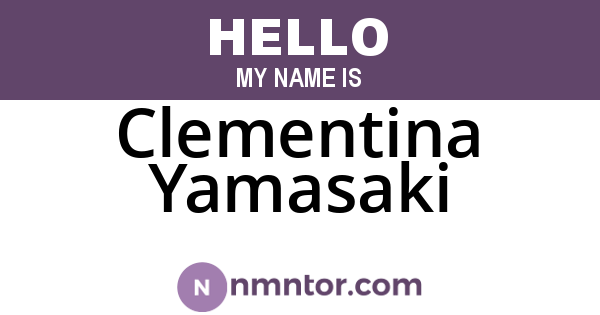 Clementina Yamasaki