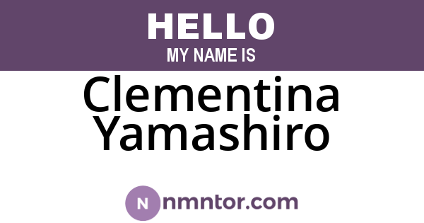 Clementina Yamashiro