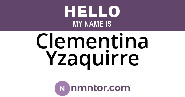 Clementina Yzaquirre