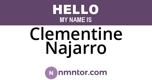 Clementine Najarro