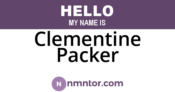 Clementine Packer
