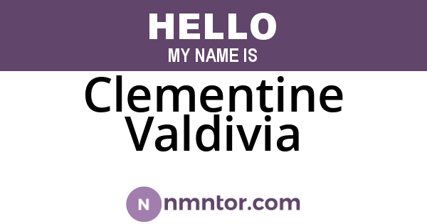 Clementine Valdivia
