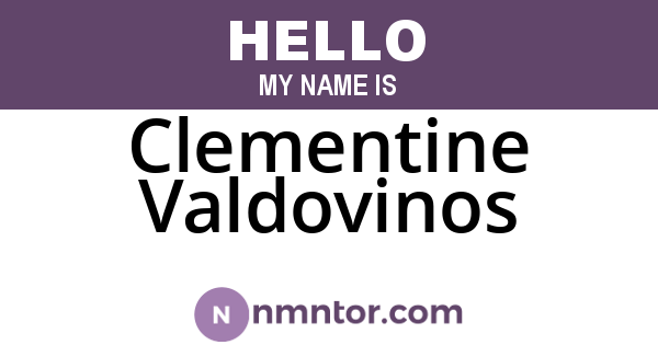 Clementine Valdovinos