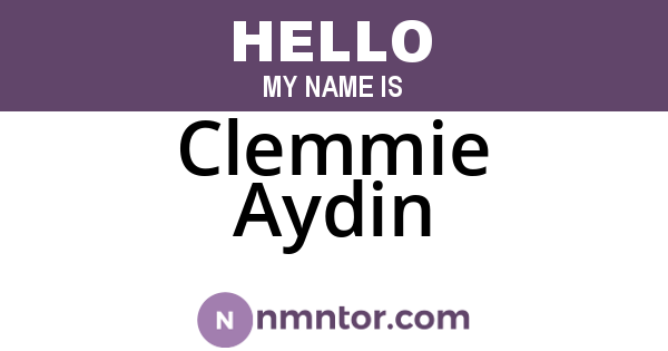 Clemmie Aydin