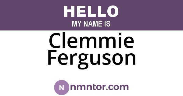 Clemmie Ferguson