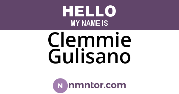 Clemmie Gulisano