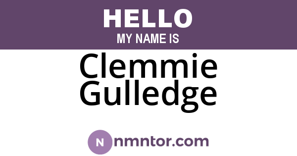 Clemmie Gulledge