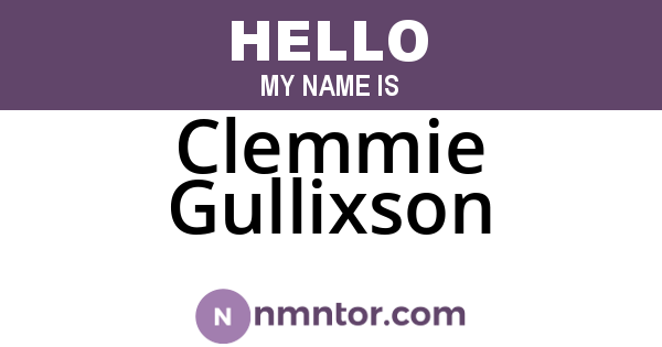 Clemmie Gullixson
