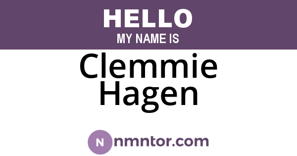 Clemmie Hagen