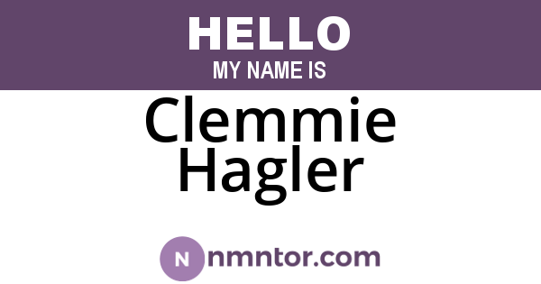 Clemmie Hagler